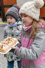 La petite fille et la gaufre