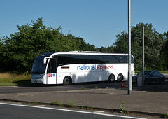 Lucketts Travel (NX owned) X5604 (BK67 LOA) at Fiveways, Barton Mills - 17 Jul 2021 (P1090050)