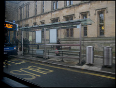 ugly new bus shelter and bins