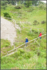 Steiler Weg zum Strand