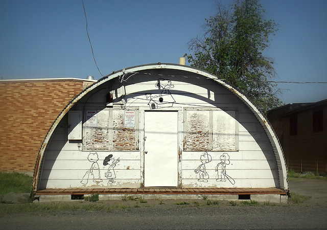Charlie Brown's Quonset hut