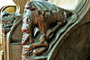 over church, cambs, dragon eating man, elbow on c15 stalls