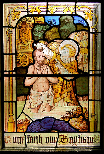 Stained Glass, Leigh Church, Staffordshire