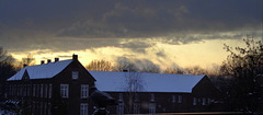 9 januari  de sneeuwdag,met op de schoorsteen