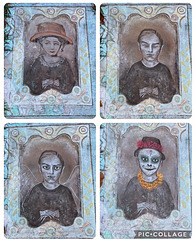 Pandemic chalk: Haunted Portrait 3
