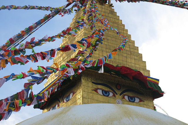 Le Grand Stupa, Bodnath = Boudhanath (Kathmandu, Népal)