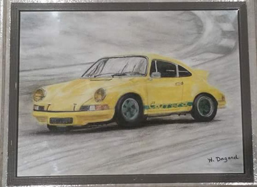 PORSCHE 911  au Pastel