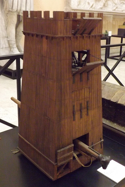 Scale Model of a Siege Tower in the Museum of Roman Civilization in EUR, July 2012