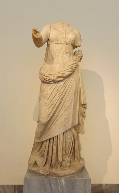 Statuette of Amphitrite from Melos in the National Archaeological Museum of Athens, May 2014