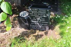 Memorial to John William Brocklehurst, Killed at Creswell Colliery 1950, Creswell Churchyard, Derbyshire