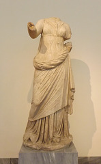 Statuette of Amphitrite from Melos in the National Archaeological Museum of Athens, May 2014