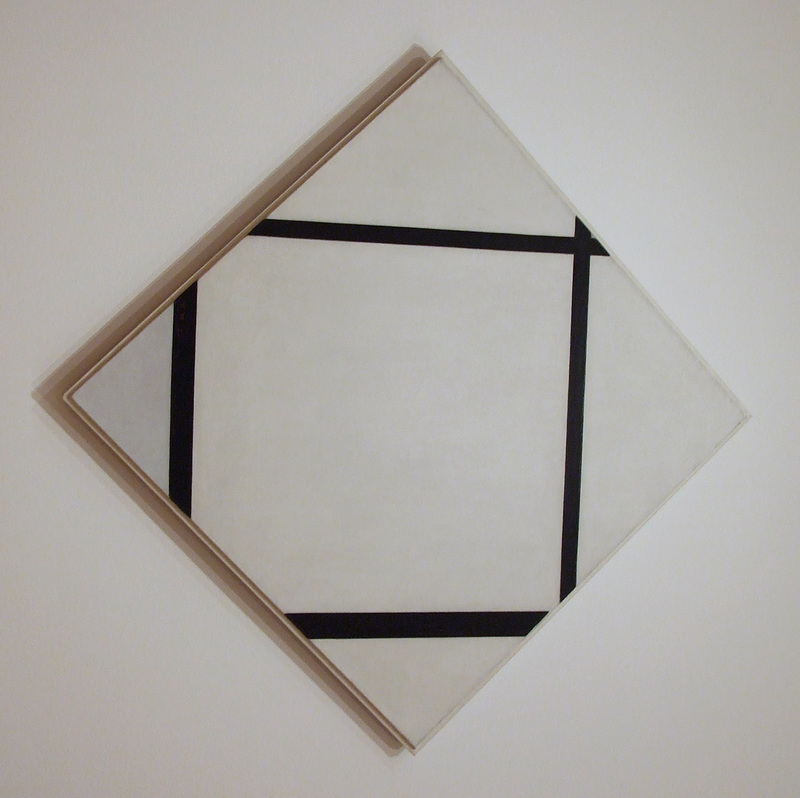 Tableau I: Lozenge with Four Lines and Gray by Mondrian in the Museum of Modern Art, March 2010