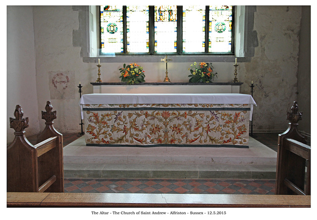 St Andrew's Alfriston altar 12 5 2015