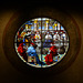 Italy, The Basilica of San Francesco in Arezzo, Stained Window