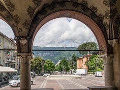 Vom Palazzo del Ben Blick auf Piazza Antonio Rosmini
