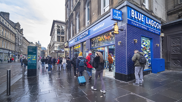 'Blue Lagoon' for Fish & Chips