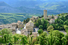 San Leo 2017 – View of the town from the Fortress