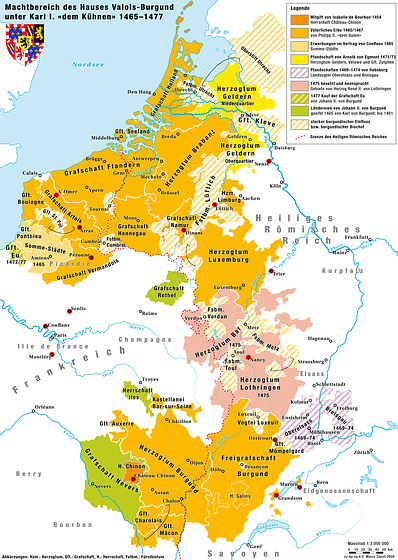 Karte Haus Burgund