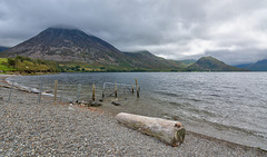 A fence on Crummock Water
