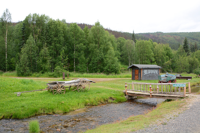 Alaska, Former Gold-Bearing Site at the Monumental Creek