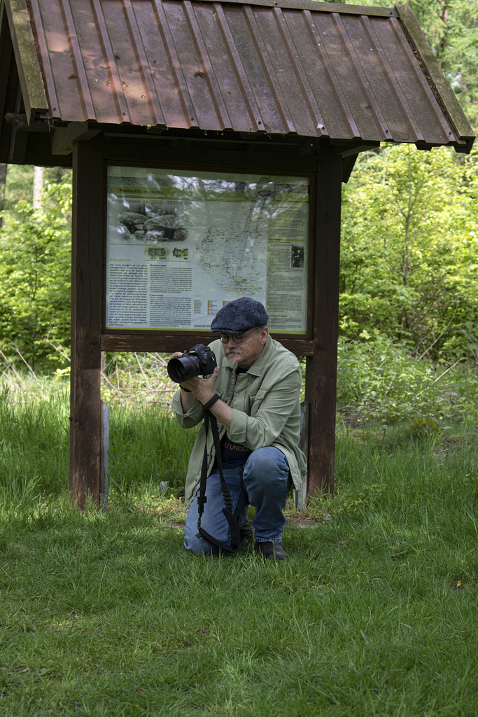 Fotograf bei der Arbeit