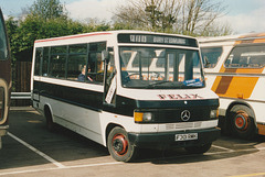 Felix Coaches F301 RMH in Bury St. Edmunds – Mar 1994 (218-11)