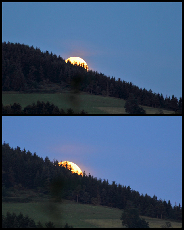 coucher de lune du 17 - 6h 01
