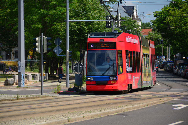 Leipzig 2015 – Tram 1126 on line 4 to Gohlis