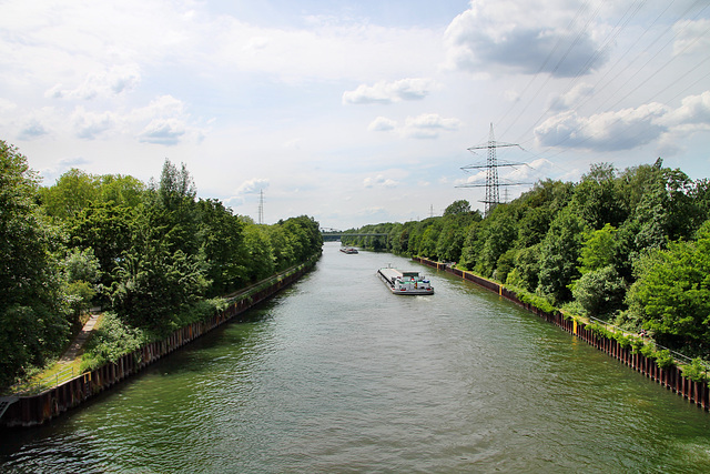 Rhein-Herne-Kanal, von der Brücke Prosperstraße aus (Essen-Dellwig) / 9.06.2019