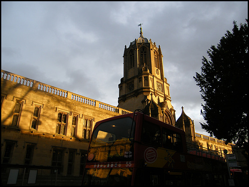 golden light on the Tom Tower