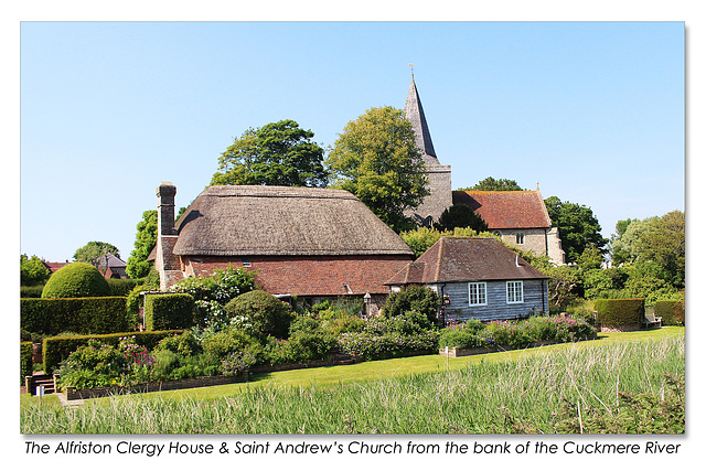 Alfriston Clergy House from Cuckmere River - 11 6 2015