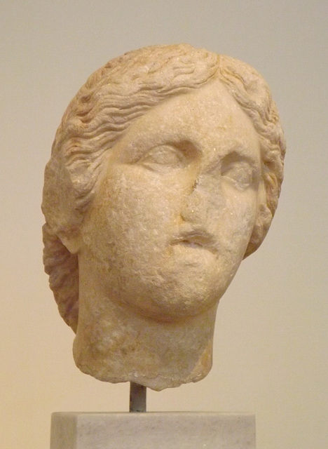 Head of Artemis from Thebes in the National Archaeological Museum of Athens, May 2014