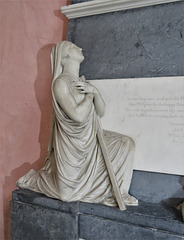 rendlesham church, suffolk  (21)faith on c19 tomb of lady rendlesham +1814 by flaxman