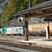 Güterzug der Französischen SNCF im Bahnhof Vallorbe