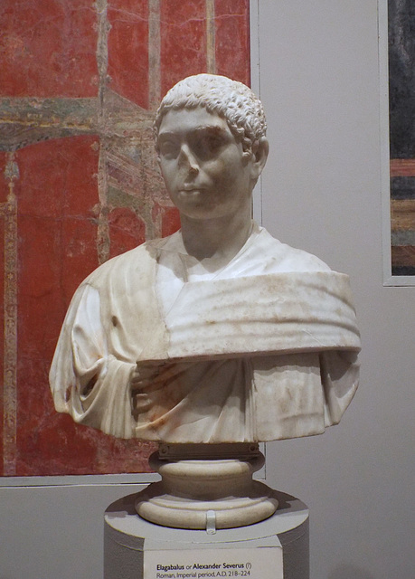 Portrait of Elagabalus or Alexander Severus in the Boston Museum of Fine Arts, January 2018