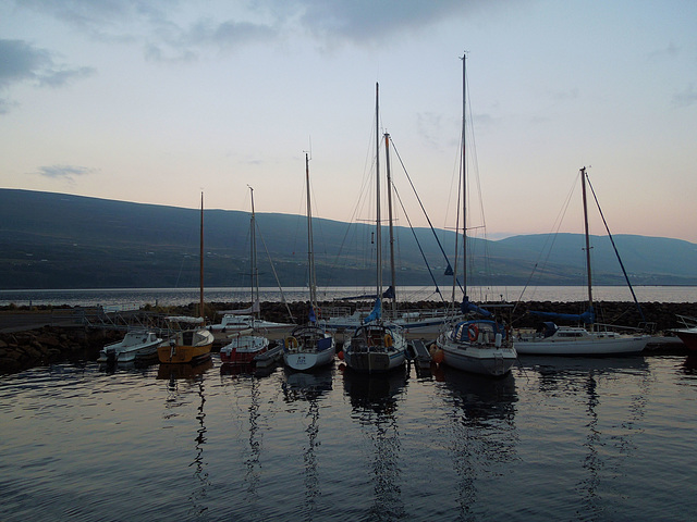 sailboat harbor, Akureyri