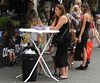 Ladies waiting for the ice cream