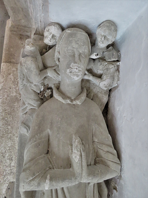 rendlesham church, suffolk  (25)c14 tomb effigy of vicar sayer sulyard c.1332
