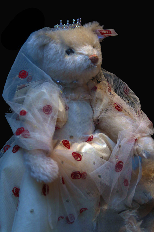 Tant d'émotions de te voir en robe de mariée .  Nounours a bien de la chance !