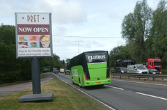 Simonds of Botesdale (Flixbus contractor) 418 (YK25 OME) at Fiveways, Barton Mills - (P1210152) Simonds of Botesdale (Flixbus contractor) 418 (YK25 OME) at Fiveways, Barton Mills - (P1210152)