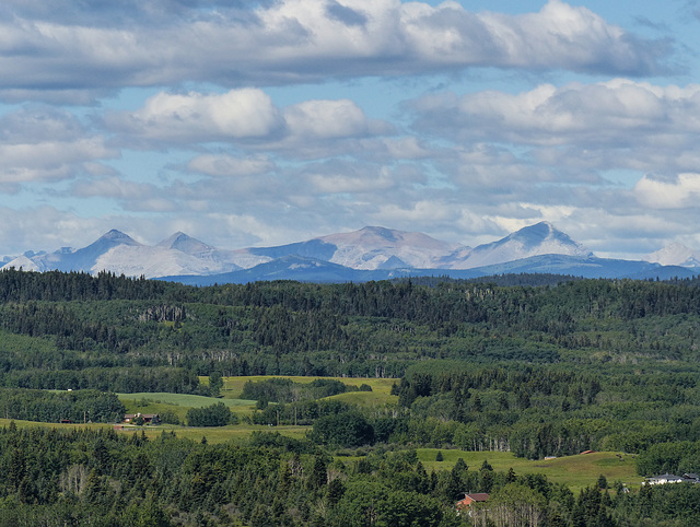 View looking west towards the Rockies