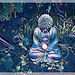 Bouddha Zen au jardin avec Picsart