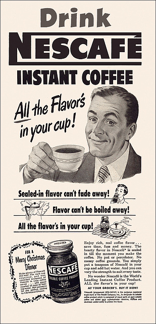 Nescafe Instant Coffee Ad, 1951