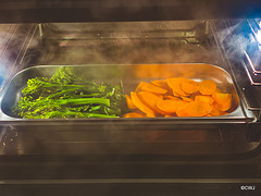 Steamed Broccoli and Carrots