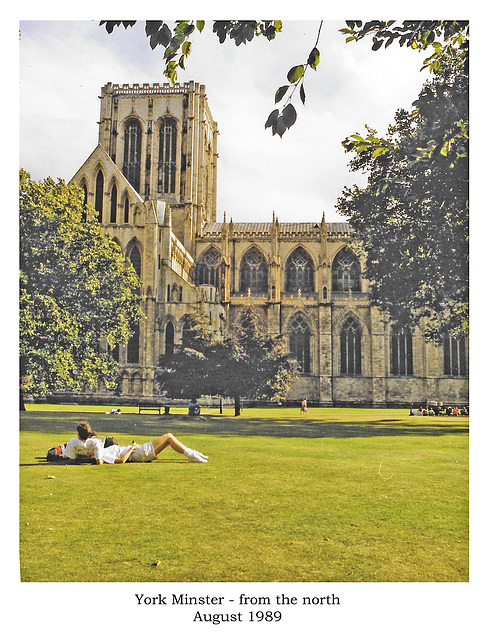 York Minster  from north August 1989