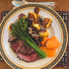 Rare Scotch Fillet for dinner