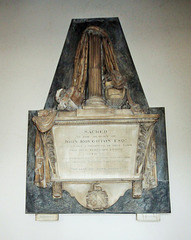 Memorial to John Roughton, St Thomas & St Luke's Church, Dudley, West Midlands