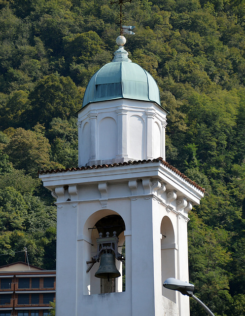 Glockenturm des Oratorio di San pietro in Campione