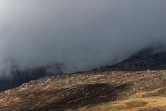 Clouds on the mountains, Snowdonia