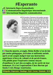 #Esperanto Helen Keller FR
